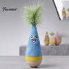 Interactive Exercise Toy for Kittens Wooden Wobble Cat Toy, Self-Righting Tumbler with Feather Indoor Cats, Plush Stable Pets Punching Bag Solid Wood