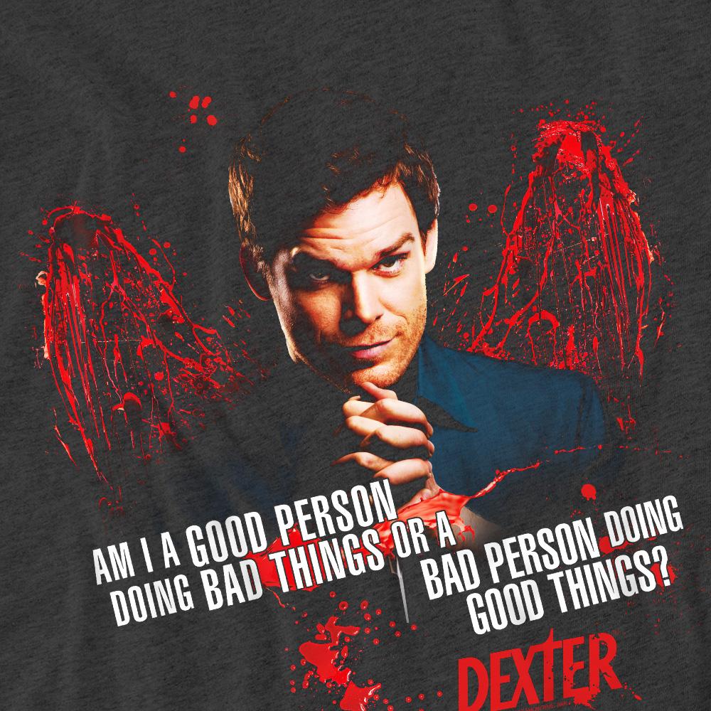 Dexter Unisex Adult Good Bad T-Shirt