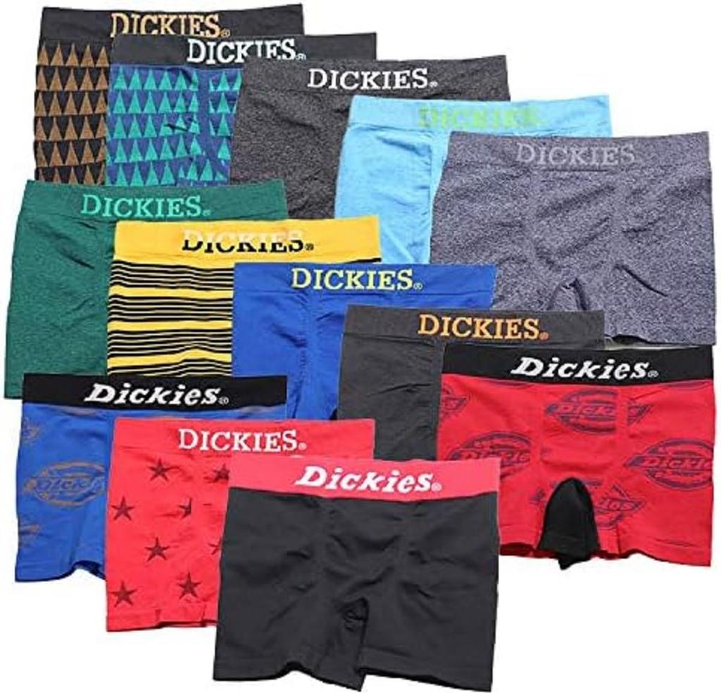 Dickies Molded Boxer Color and Pattern Lucky Bag Briefs, 3-Piece Set, Selection, (3 Pieces, Large)