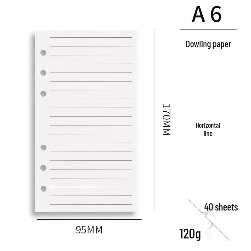 A6 Loose-Leaf Multi-Functional Planner: Daily/Weekly Plan & Accounting Inserts - Removable Inner Pages Replacement