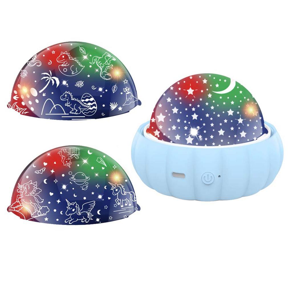 Starry Sky Projector Sleep Romantic Atmosphere Lamp Full of Stars Unicorn Dinosaur USB Lamp Gift Starry Sky Lamp