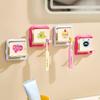 Wall Mounted Toothbrush Holder Cartoon Toothbrush Storage Rack  for Household Bathroom