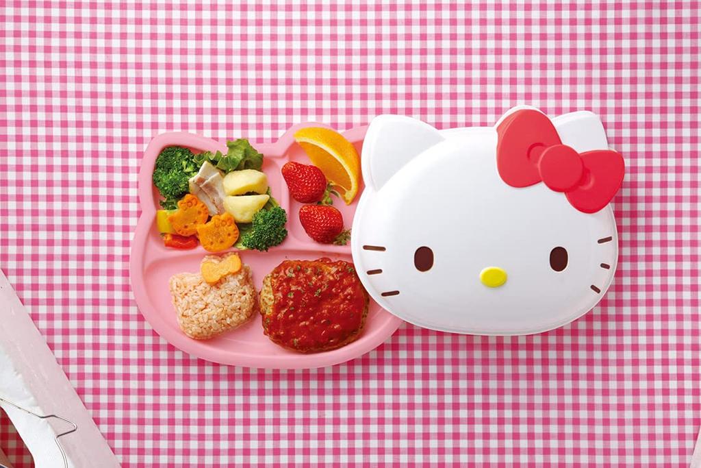Skater Die-Cut Lunch Plate with Lid, Hello Kitty Snack Time, Sanrio LUPD2-A