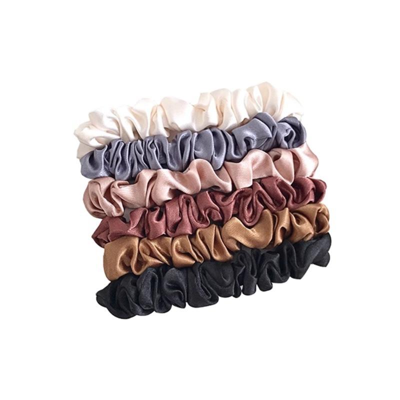 Silk Like Hair Rope Hair Bun Scrunchies Elastic Hair Rope Big Hair Scrunchy HairBands Female Accessories