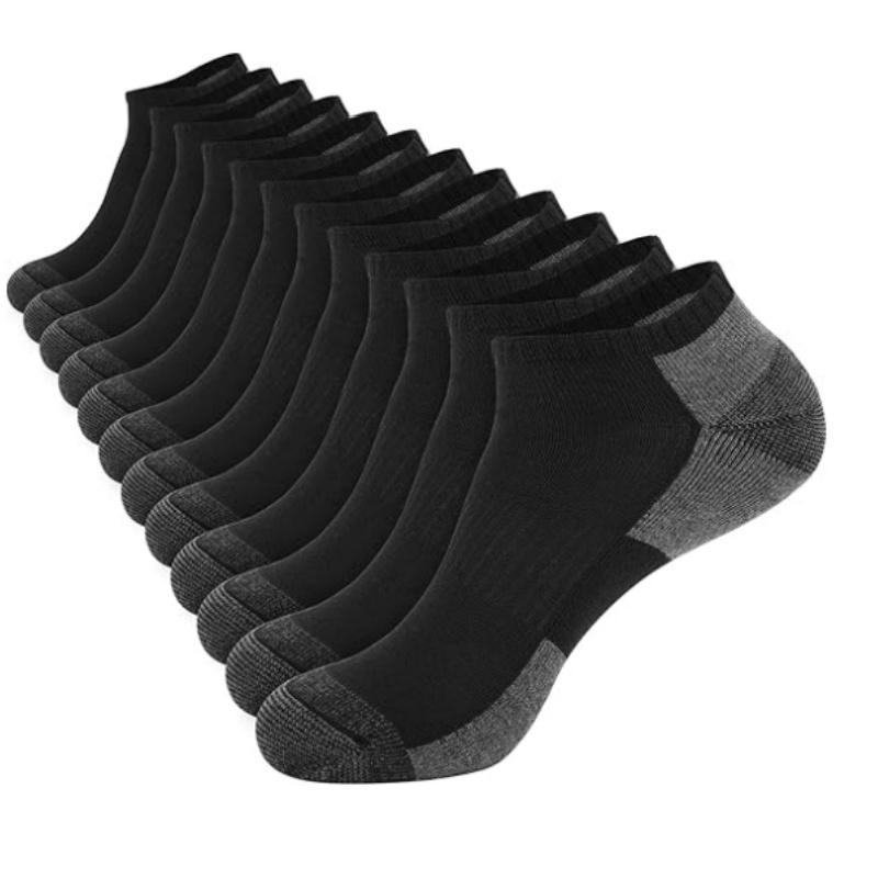 12 Pairs Running Socks for Men Women Breathable Cushioned Athletic Ankle Socks Low Cut Socks Outdoor Sport Hiking Running