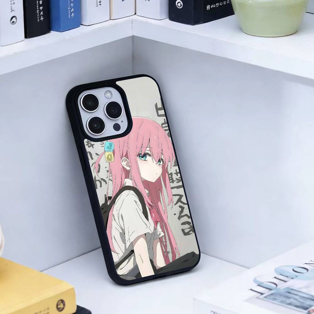 Custodia per Telefono Anime Carina B-BOCCHI T-THE R-ROCK Per iPhone 17,16,15,14,13,Pro,Max,Plus,Magnetica Per Ricarica Wireless Magsafe