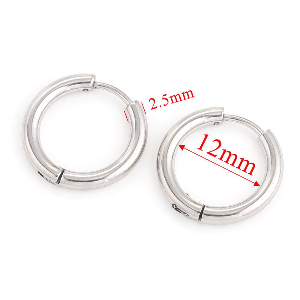 6pcs Stainless Steel Earring Hoop Women Earrings Korean Earrings Hoop Earring for Women Female Earring Jewelry Gifts