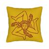 Sicilia Map  Square Pillow Case Polyester Cushions for Sofa Trinacria of Sicily  Casual Pillowcover Home Decor