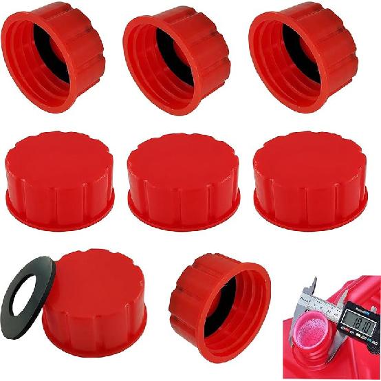 5 Gallon Gas Can Cap Replacement, For Most 1/2/3/5 Gallon Gas Cans, Portable Gas Tank Lid For 5+ Gallon Plastic And Metal Gas Cans, Includes Spout