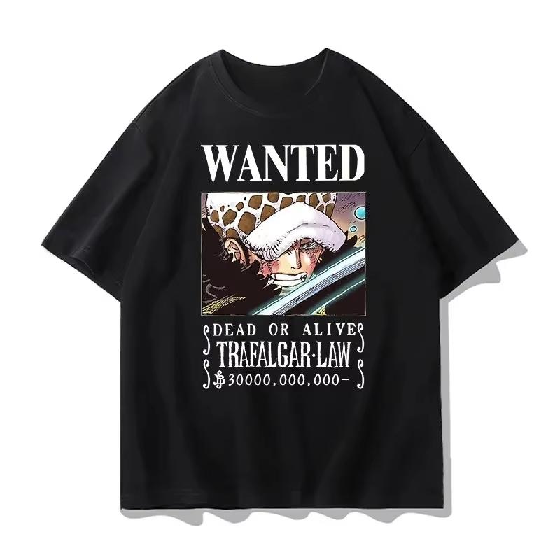 

One Piece Print Cartoon Tshirt for Men 2026 Summer Fashion Loose Street Casual Style 4XL