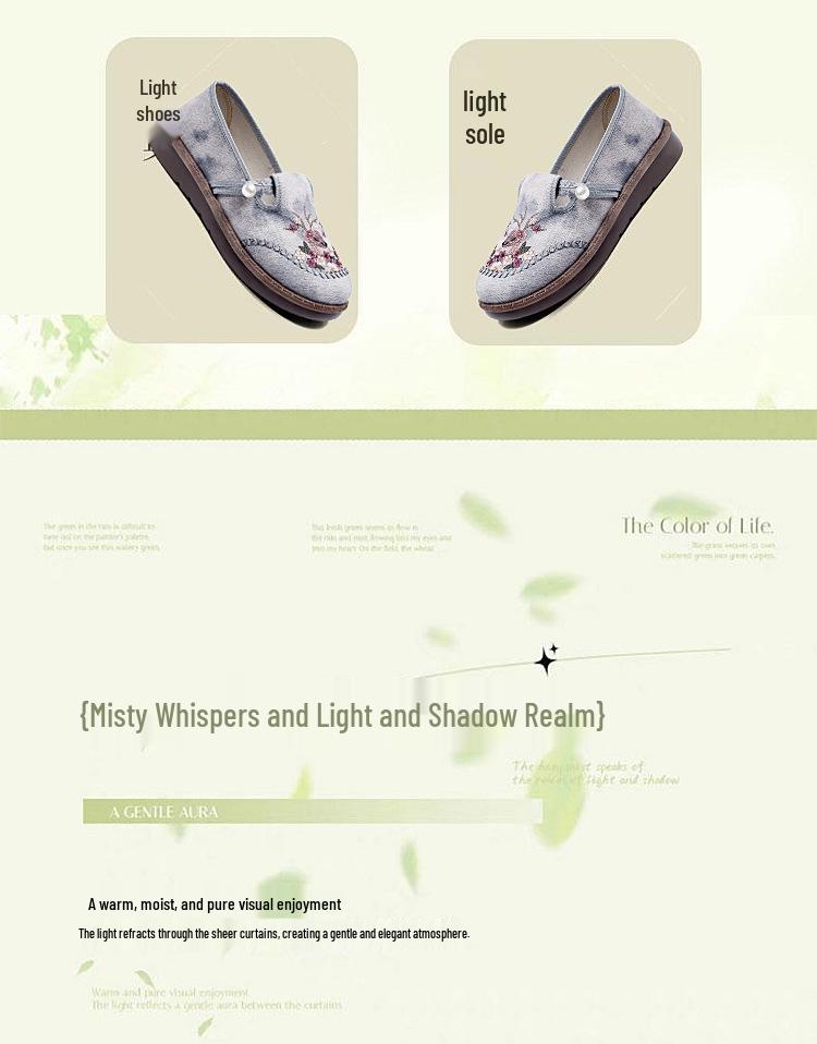 Versatile Spring Ethnic Embroidered Women's Hanfu Shoes