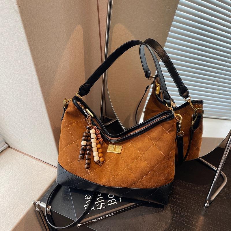 Retro Small Bag Women's New Fashion Contrasting Color Versatile Messenger Bag One Shoulder Underarm Dumpling Bag