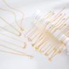 Fashion Elegant Multi-layered Necklace Set for Women Vintage Zircon Pearl Heart Butterfly Star Moon Pendant Necklace Jewelry New