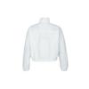 Nike Solid Color Logo Embroidered Loose Fit Stand Collar Zip Long Sleeve Jacket Women Jackets White HJ1000-100
