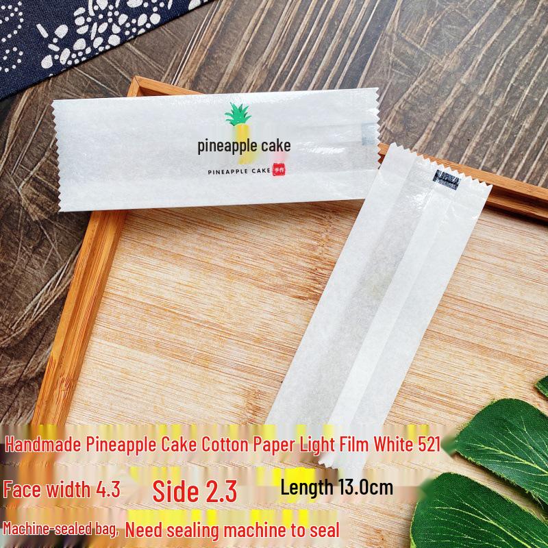 Handmade Pineapple Cake Packaging: 30g or 50g Paper Bag, Cotton Finish