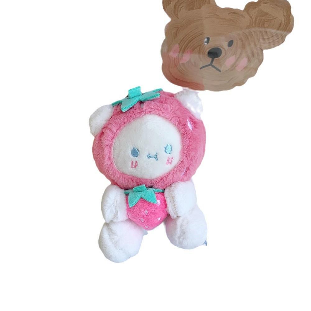Soft And Huggable Plush Keychain Bears Sweet Fruit-themed Mini Stuffed Animals For Kids And Adults