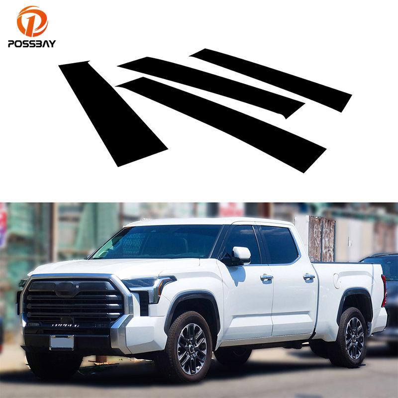 

4 шт., стойки для дверей и окон, накладка, наклейки, аксессуары для Toyota Tundra XK70 2022