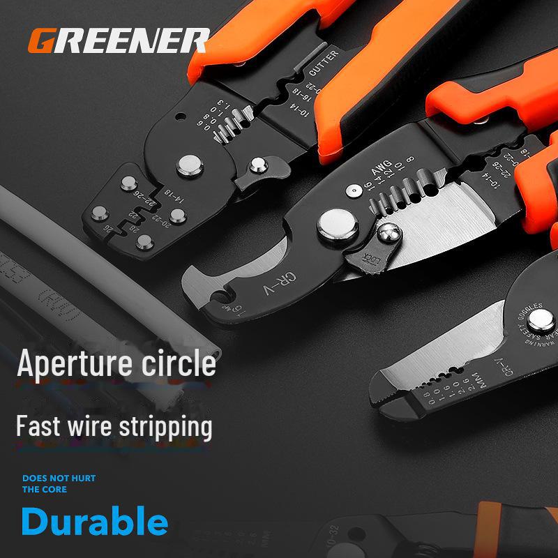 Green Forest Multi-Function Automatic Electrician Wire Stripper Tool