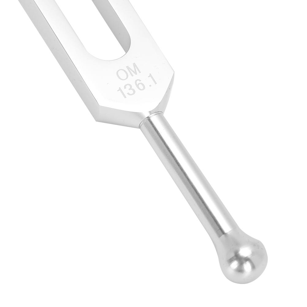 OM136.1 Aluminum Alloy Yoga Tuning Fork Sound Healing Therapy Tuning Fork with Hammer