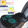 Motorcycle Seat Cushion with Gel Honeycomb 3D Structure Shock Absorption Decompression Universal Comfort Pad
