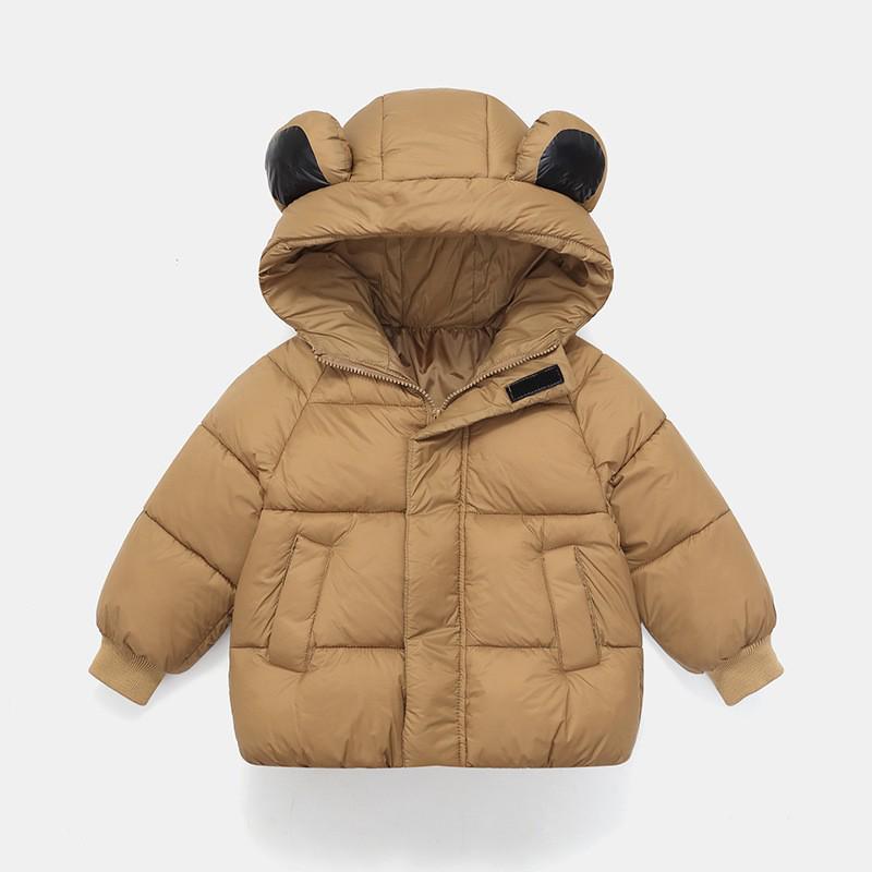 Winter Kids' Down Cotton Jacket - Thickened Velvet Outerwear for Boys & Girls