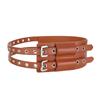 Leather Waist Belt With Matte Finish Large Eyelet Adjustable Waist Corset Belt For Women And Girl Fashion Coat Accessory