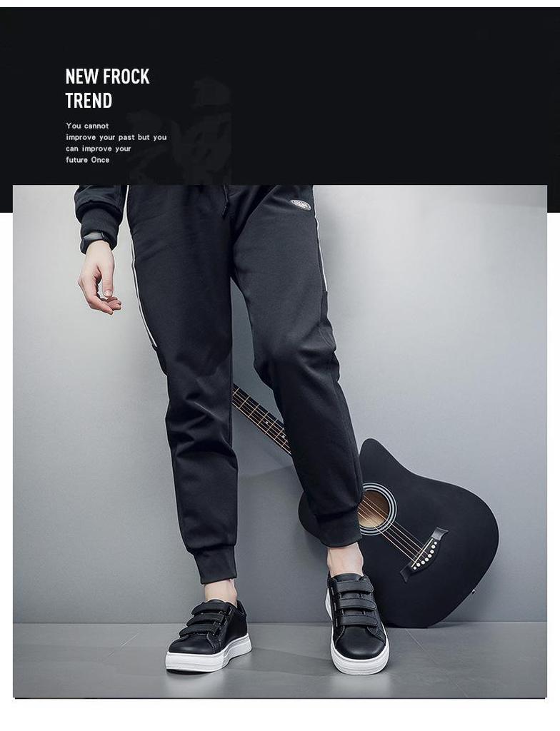 Korean Style Men's White Velcro Casual Shoes - Summer 2026 Fashion Trend