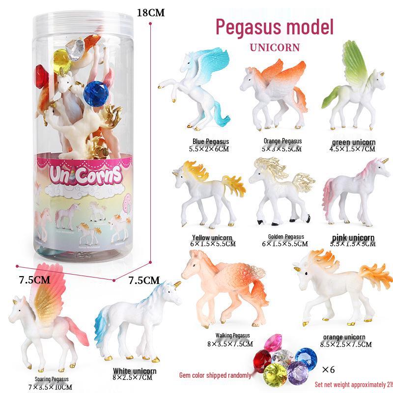 European Mythology Pegasus & Unicorn Children's Toy Figurine Set
