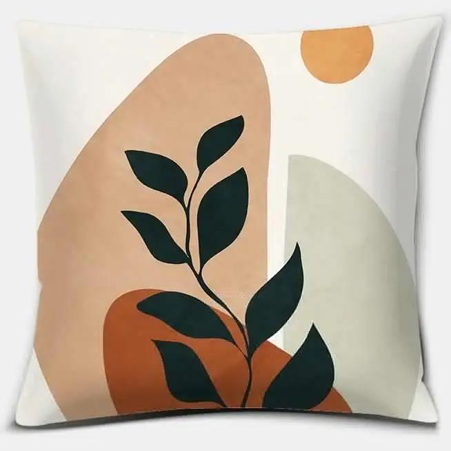 2023 Brown Green Abstract Series Pillow Gift Home Office Decoration  Bedroom Sofa Car Cushion Cover case 45x45