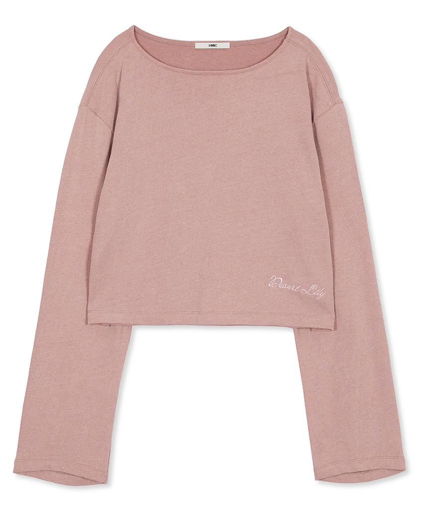 MMIC (Women) Lo-Fi Long Sleeve Strong Twist Cotton Single Knit_Dusty Pink