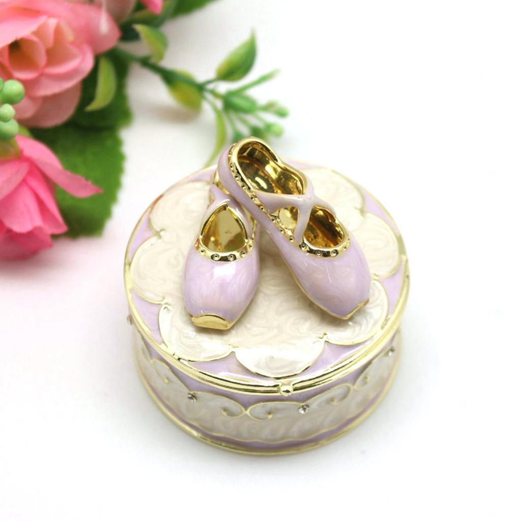 Stylish Ballerina Shoe Jewelry Holder Multifunctional Ballet Slipper Trinket Box Delicate Jewelry Protection Container