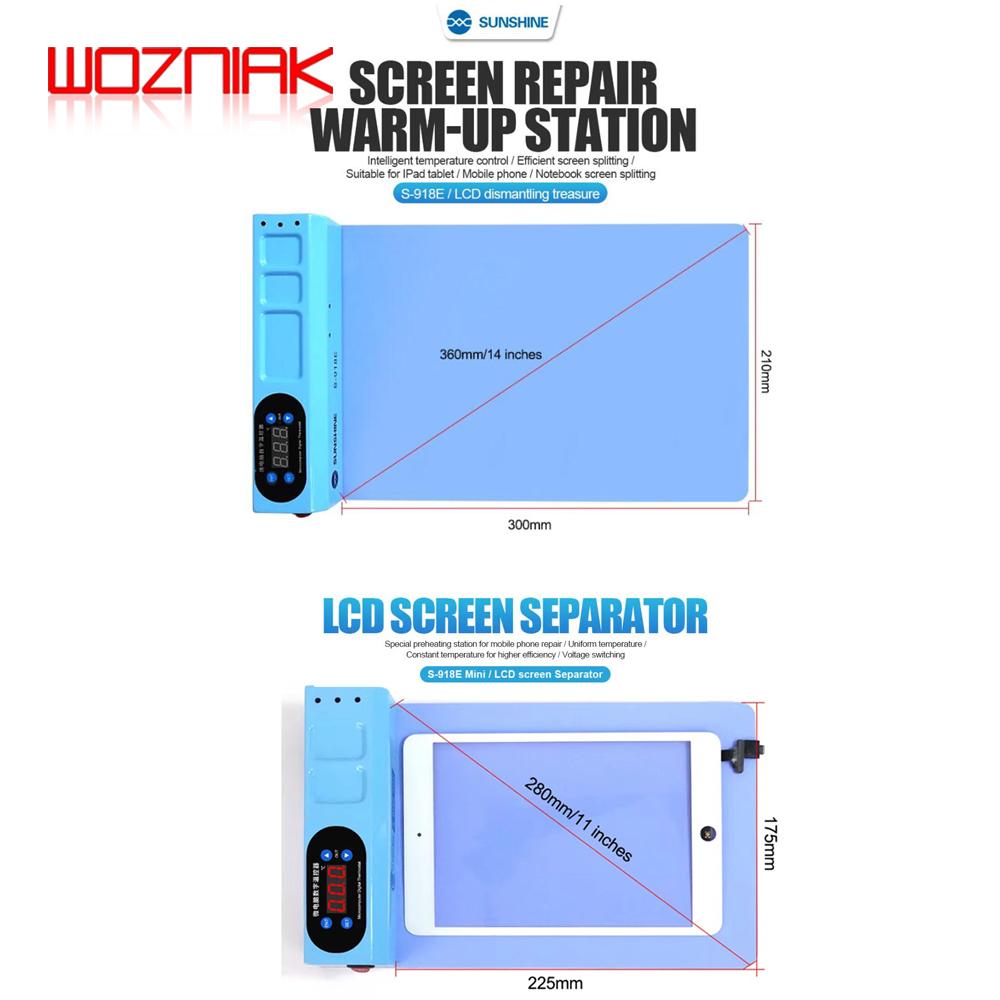SUNSHINE S-918E 918E MINI LCD Screen Separator Heating Separation Pad Is Suitable for IPhone IPad Screen Maintenance Separation