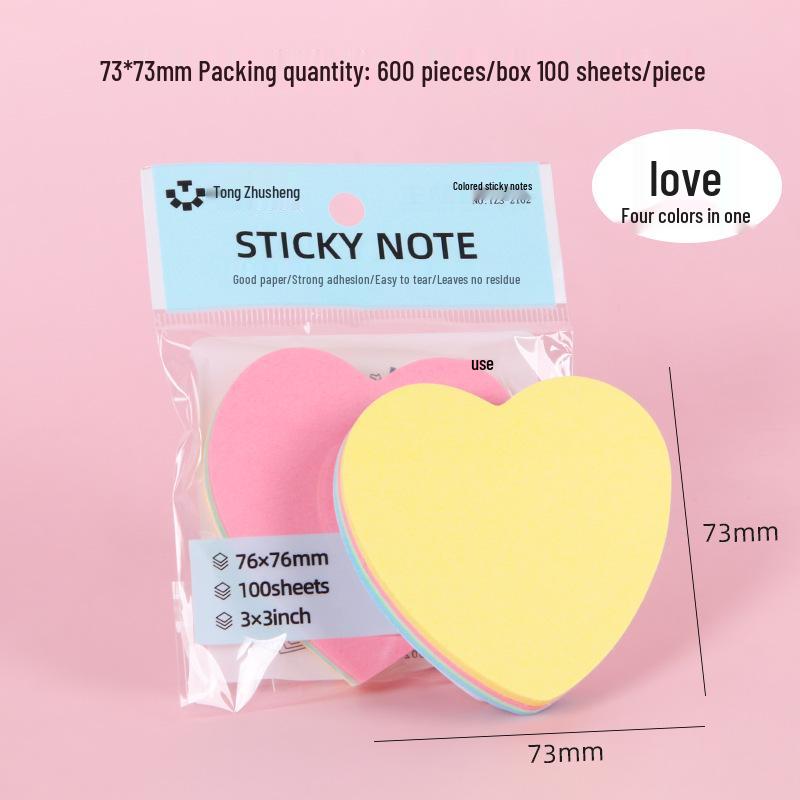 Colorful Sticky Notes: Strong Adhesive Tearable Memo Pads for Office & School