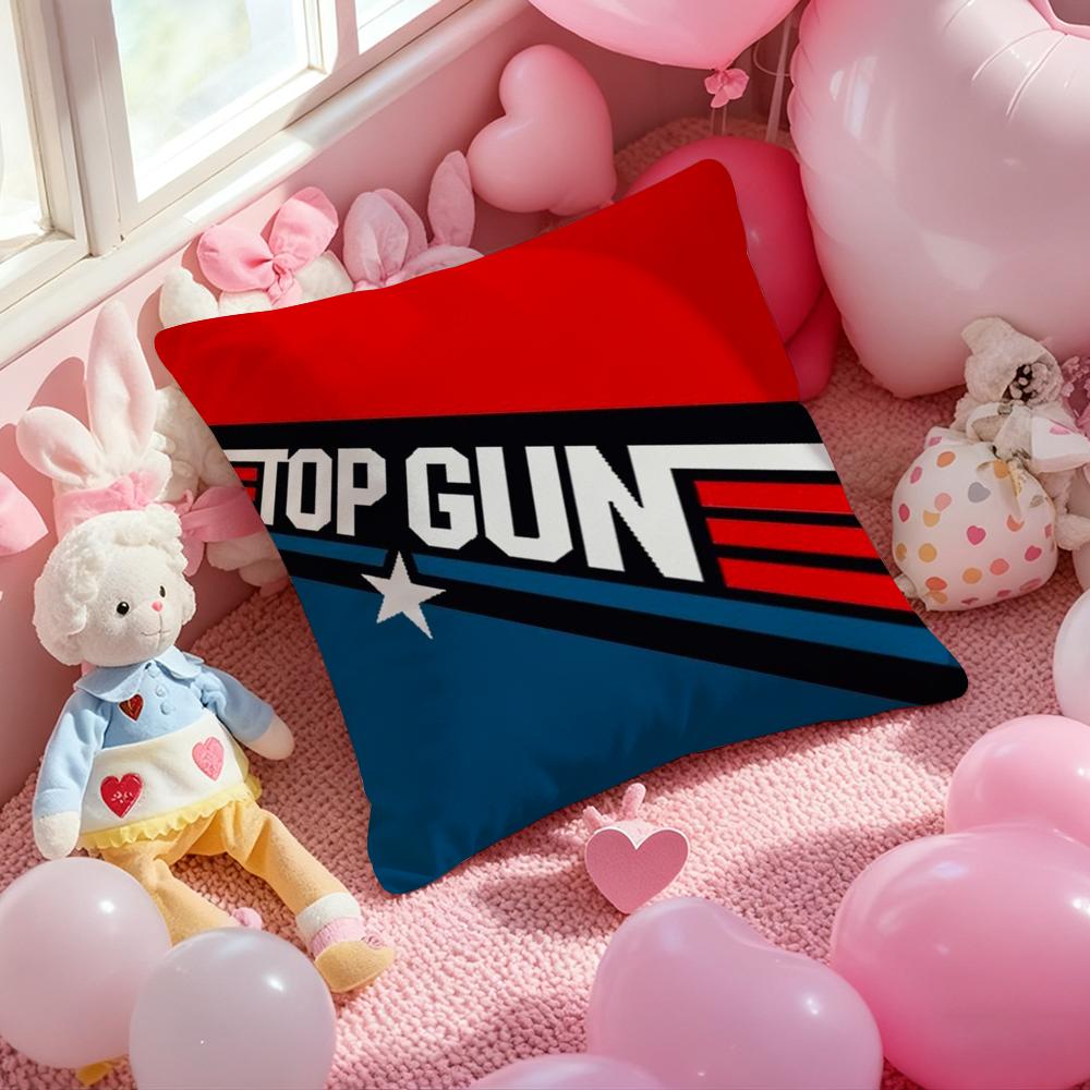 Film T-Top Gun Classic Cushion Cover Pattern Printed Pillowcase for Living Room Sofa Cushion Cover & Bedroom Decor