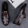 Luxus Marke Echtes Leder Männer Sandalen Mokassins Männer Business Kleid Sandalen Italienischen Stil Handgemachte Leder Schuhe Männer Alias