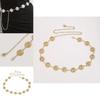 Metal Floral Daisy Embellished Waist Chain For Women Summer Casual Fashion Jewelry