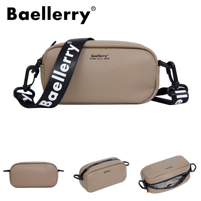 Baellerry Women Shoulder Bags Artificial Leather Crossbody Bag for Ladies Zipper Phone Bags Handbags