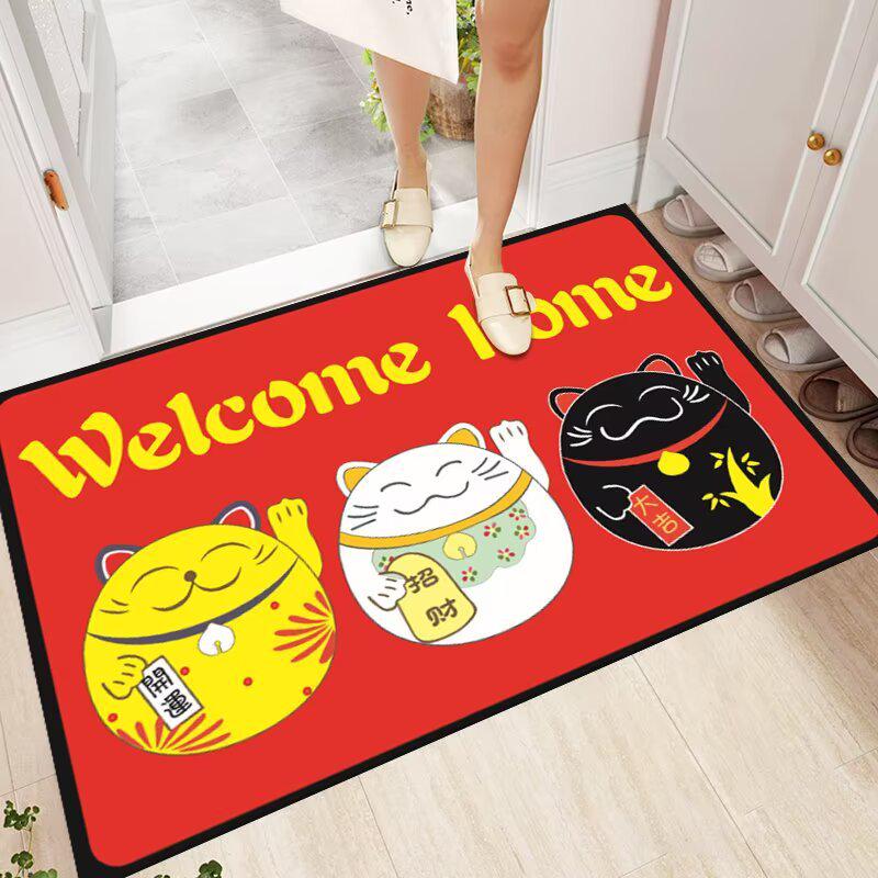 Cross Cartoon Anti-slip Water Absorbent Quick Dry Floor Mat for Bathroom & Entrance