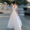 High-end Off-the-shoulder Neck Tube Top Pleated Irregular Dress Temperament Socialite Birthday Dinner White Dress Dress