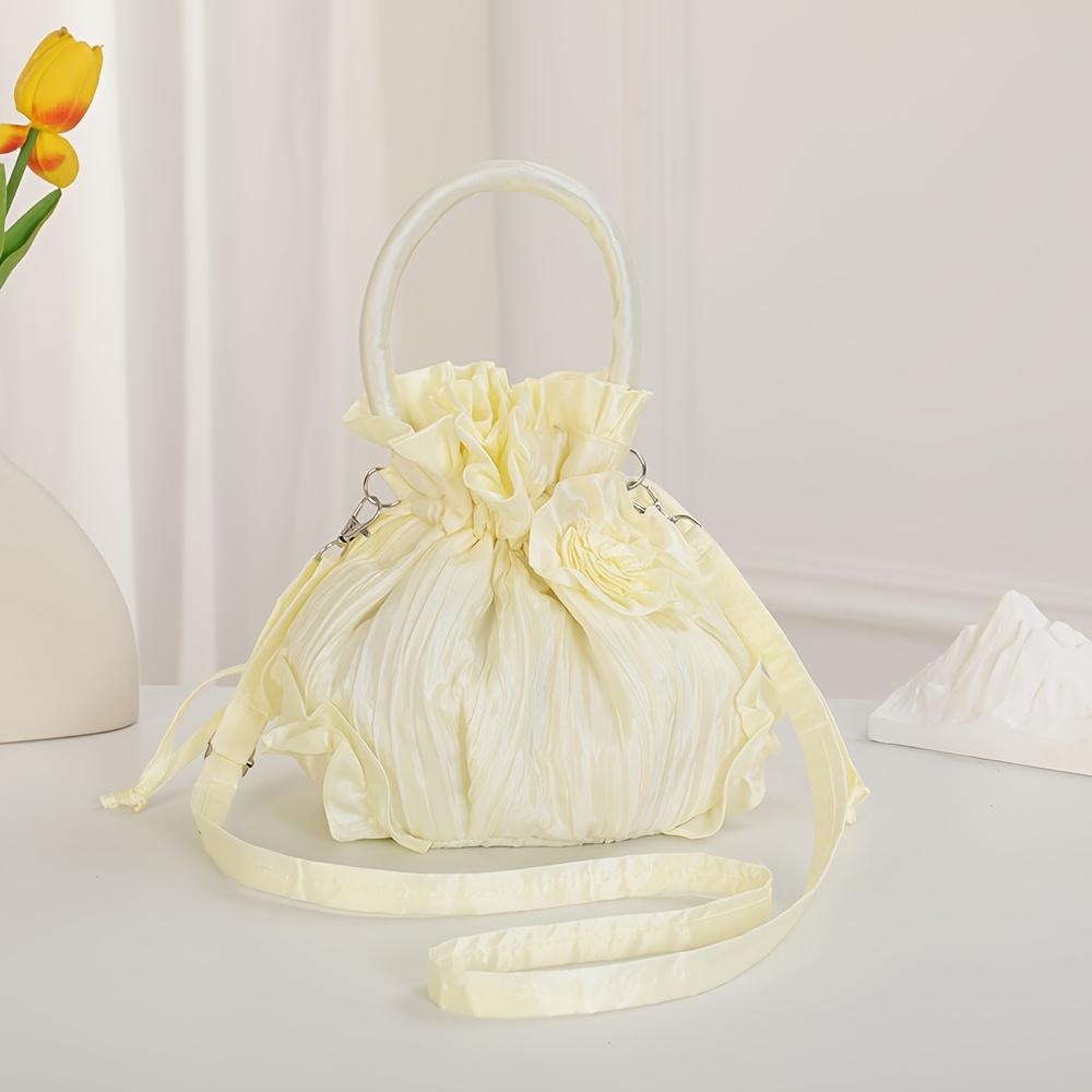 Women'S Casual Ethnic Style Handbag Drawstring Closure Handbag, Versatile Everyday Handbag for Women, Stylish & Functional Design Crossbody Bag