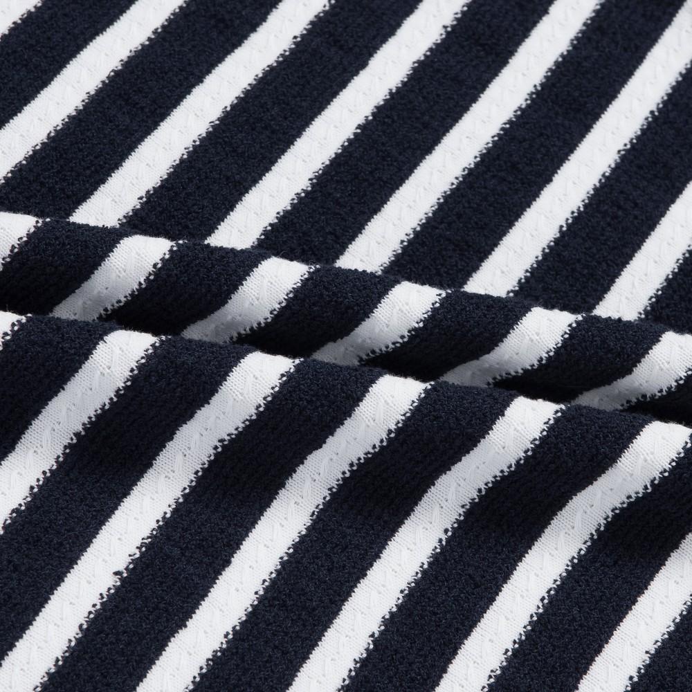 Lacoste Women's Bouclé Stripe Short-Sleeve Sweater AF251E-56G166