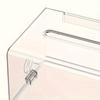 Acryl Spendenbox Transparent mit Schlössern Feedback Vorschläge Behälter Münzaufbewahrung Behälter Verlosungsticket Box