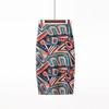 Digital Print Women's Pencil Skirt - Hip-Hugging, Half-Length