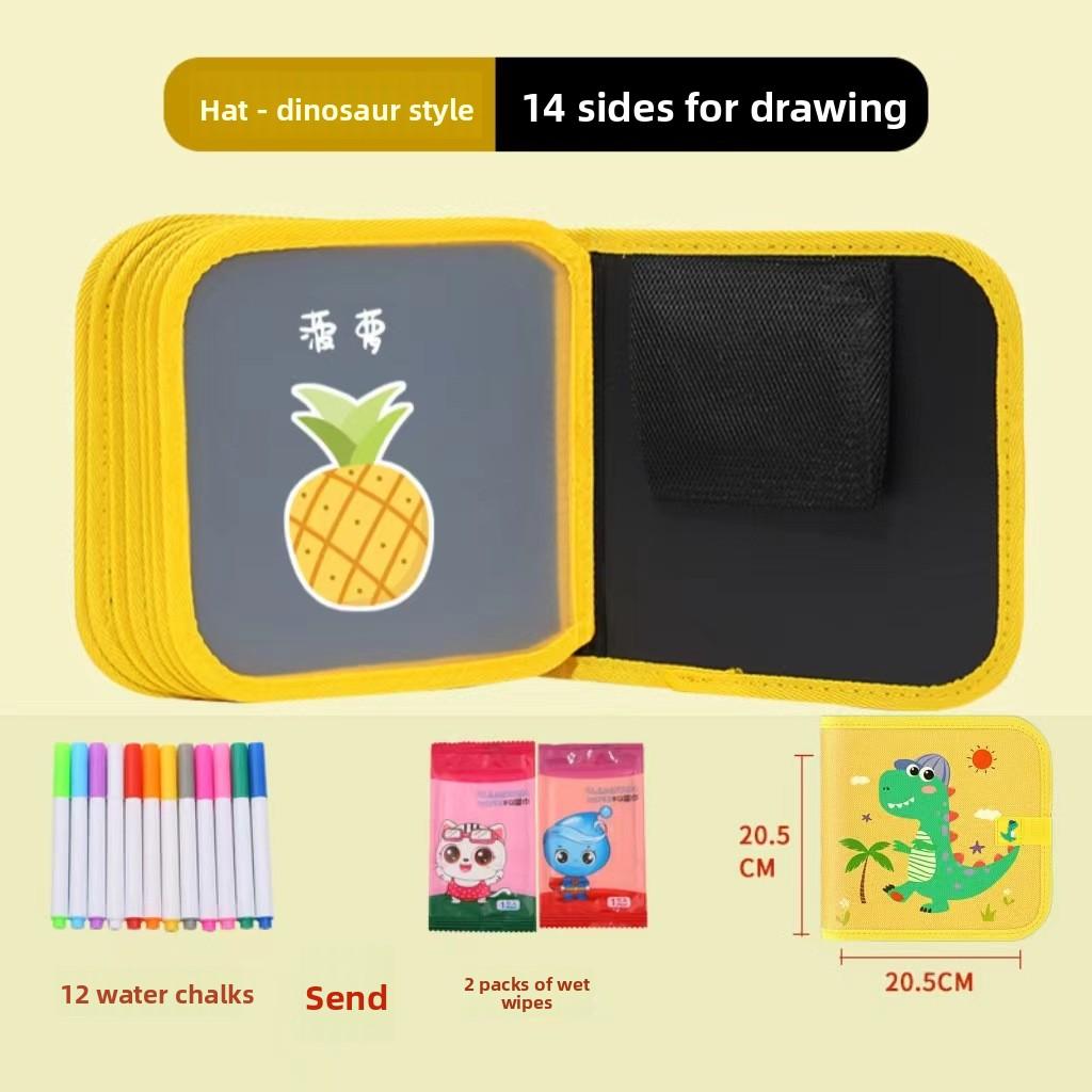 Children's Drawing Board Erasable Painting Book Coloring Water Chalk Cartoon Household Multi-functional Graffiti Drawing Board