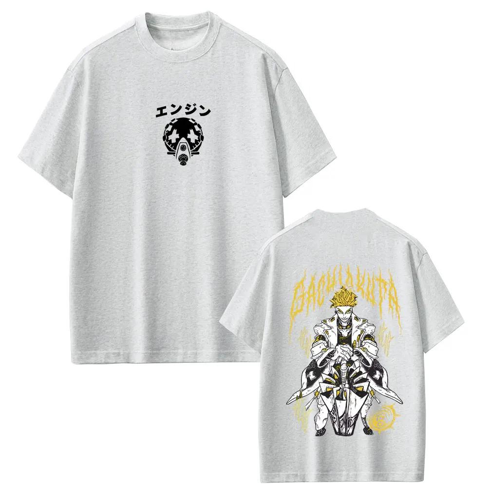 2026 Anime Gachiakuta Enjin Merch T Shirts Unisex Women Casual Oversized Crewneck Tshirt Casual Streetwear Tops For Unisex Women