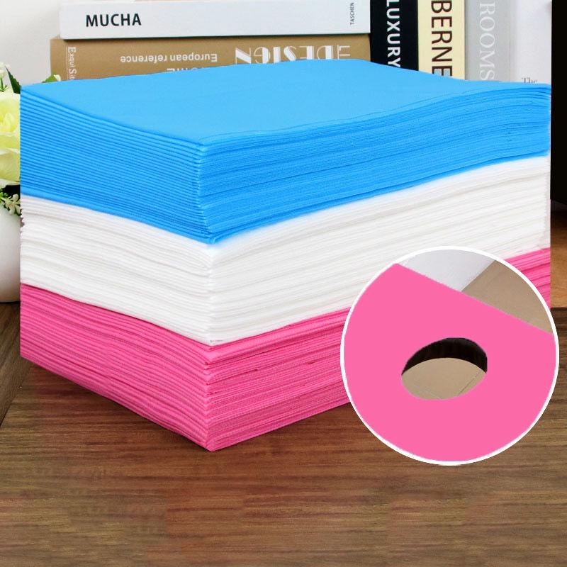 100 Disposable Waterproof Oilproof Bed Sheets for Massage/Beauty Salon with Face Hole