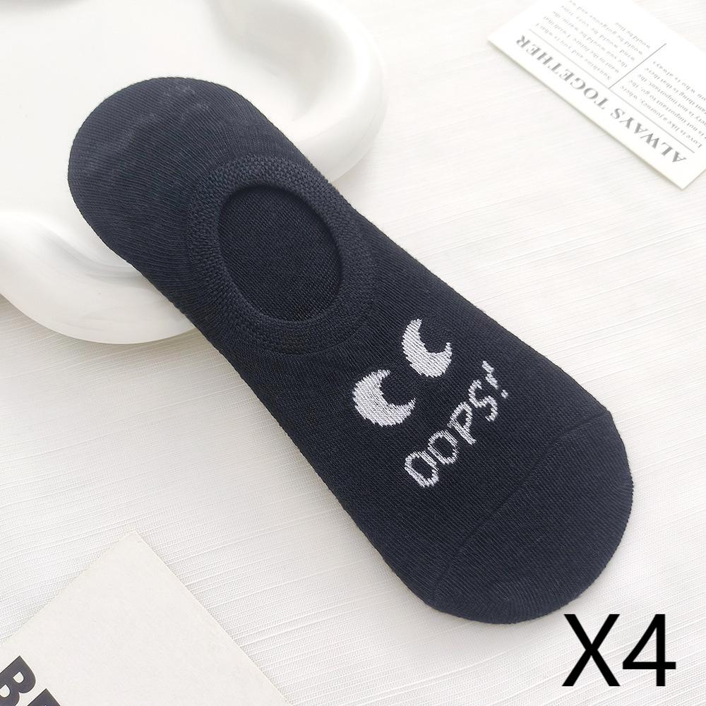 

Милые женские носки-лодочки с большими глазами, которые не спадают, тонкие хлопковые носки, женские однотонные нескользящие невидимые носки EUR36-41