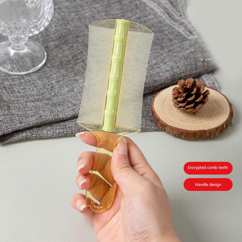 Plastic Lice Comb Double-Sided Super Dense Teeth Remove Dandruff Scalp Cleansing Scalp Massage Comb Flea Removal Hair Tools