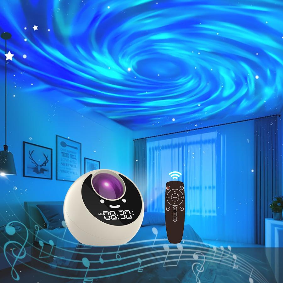 Star Projector for Kids Bedroom, Bluetooth Speaker Alarm Clock Galaxy Lamp, Starry Night Light with Timer Room Decor, Home Theater, Ceiling Decor