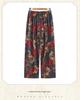 Stylish Short-Sleeved Printed Casual Summer Set for Middle-Aged Women, Lightweight Plus Size Pajamas, Versatile for Home or Outdoor Wear.